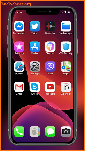 iLauncher Phone 11 Max Pro OS 13 Black Theme screenshot