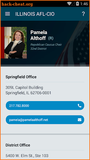 Illinois AFL-CIO Directory screenshot