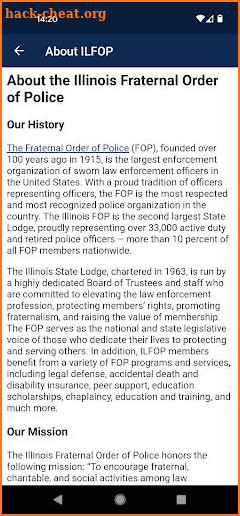 Illinois Fraternal Order of Police screenshot