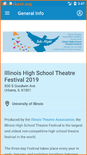Illinois HS Theatre Fest 2019 screenshot