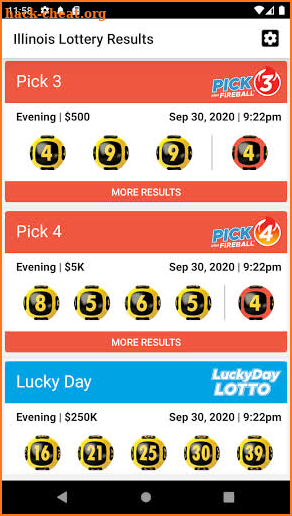 Illinois Lottery | Powerball | Mega Millions screenshot