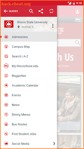 Illinois State University screenshot