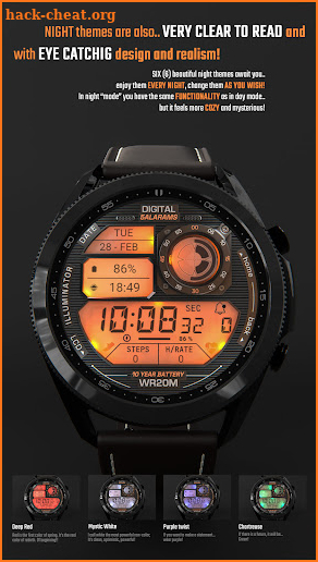 Illuminator Digital Watch face screenshot