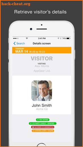 iLobby Visitor Registration - Mobile screenshot