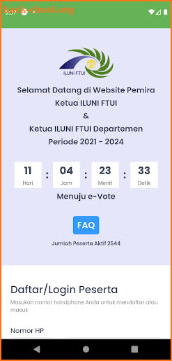 ILUNI FTUI VOTE screenshot