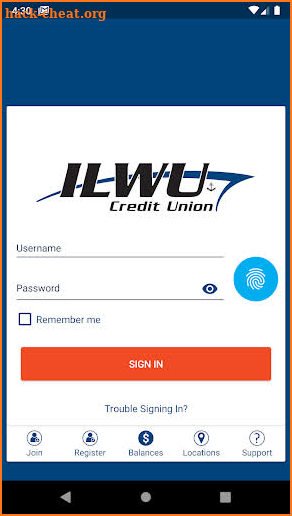 ILWU Credit Union screenshot