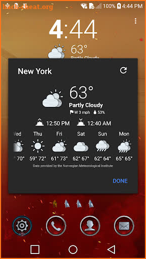 IM Silver Theme for Chronus Weather Icons screenshot