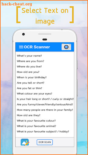 image to text ocr scanner screenshot