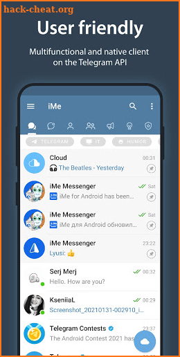 iMe Messenger & Crypto Wallet screenshot