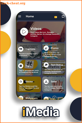 iMedia- Video Status, Tag, Caption, Wallpaper, Gif screenshot