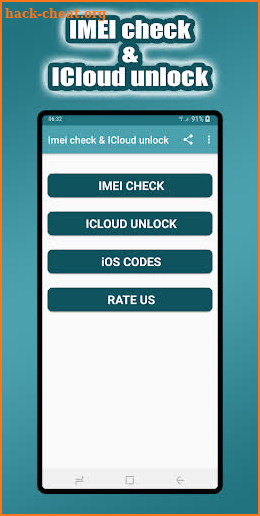 IMEI check & ICloud unlock screenshot