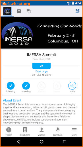 IMERSA 2019 screenshot