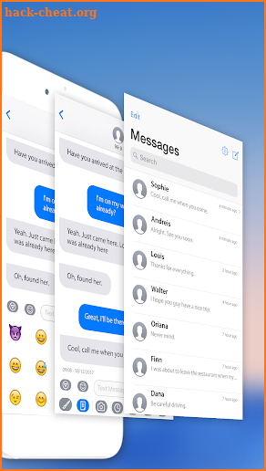 iMessenger SMS for iPhone X with Theme 2018 screenshot