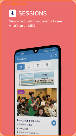 IMEX Events screenshot