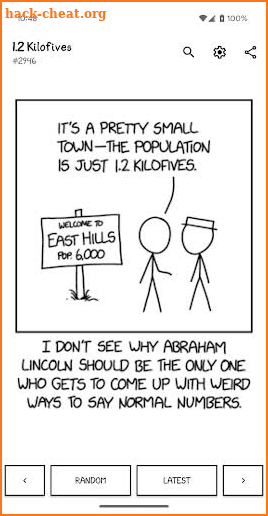 Immersive xkcd screenshot