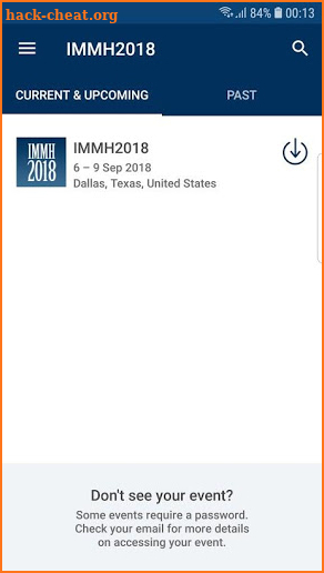 IMMH 2018 screenshot