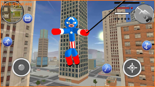 Immortal Us Capitain Stickman Rope Hero Crime screenshot