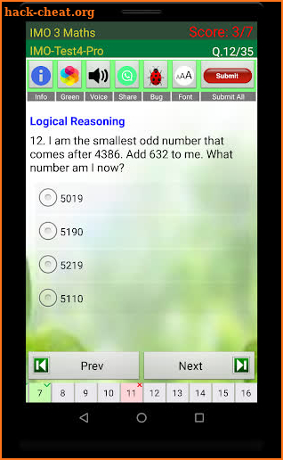 IMO 3 Maths Olympiad screenshot
