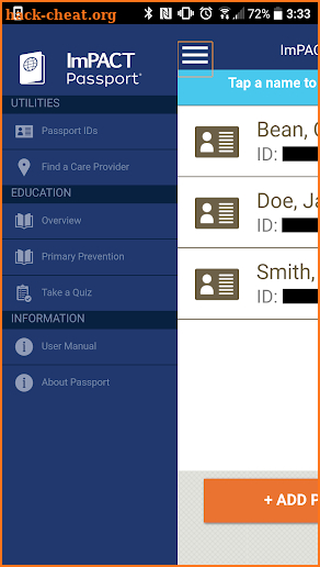ImPACT Passport screenshot