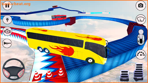 Impossible Bus Driving Sky Tracks - Bus  Games screenshot