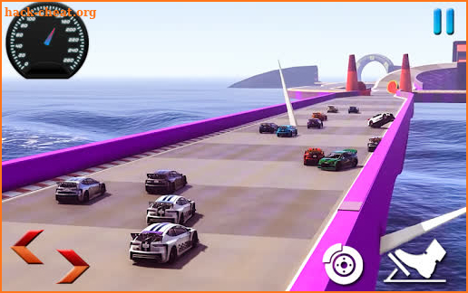 Impossible Mega Ramp car Stunts Race screenshot