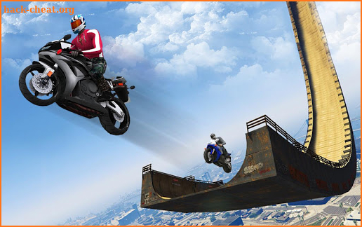 Impossible Mega Ramp Moto Bike Rider: Superhero 3D screenshot