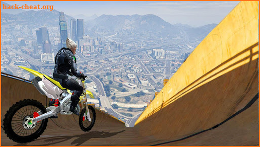 Impossible Mega Ramp Moto Bike Rider: Superhero 3D screenshot