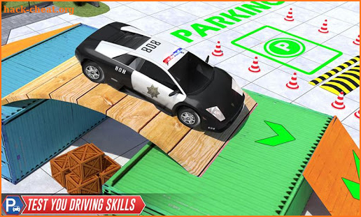 Impossible Police Car Parking Car Driver Simulator screenshot