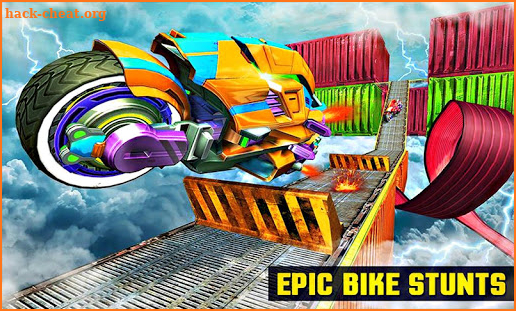 Impossible Robot Bike Extreme Stunts Challenge screenshot
