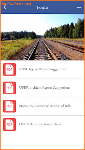 In Case of Railroad Injury screenshot