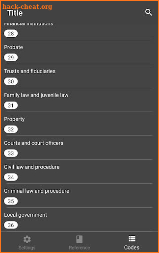 IN Criminal Codes screenshot