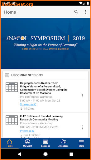 iNACOL Symposium 2019 screenshot