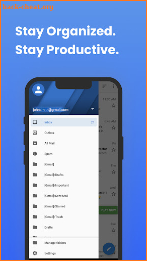 Inbox Homescreen screenshot