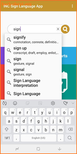 INC Sign Language App screenshot