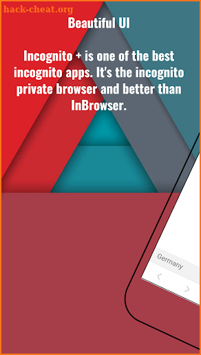 Incognito+ browser fast private anonymous Browser screenshot