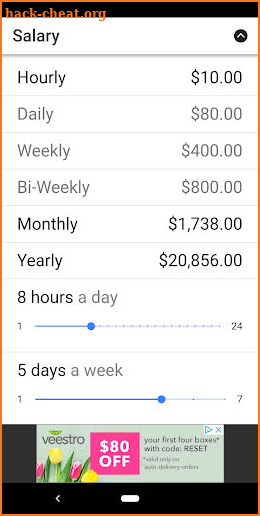 Income Calculator - Salary And Pay Rate Conversion screenshot