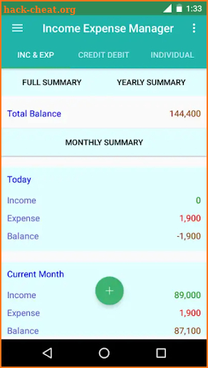 Income Expense Manager Pro screenshot