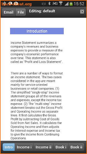 Income Statement Mobile screenshot
