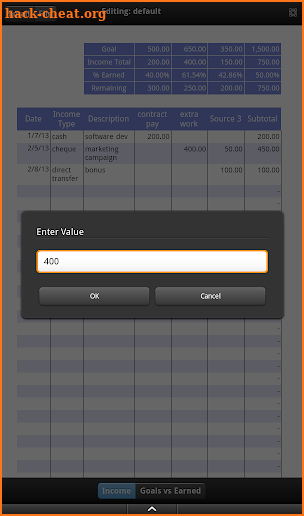 Income Tracker screenshot