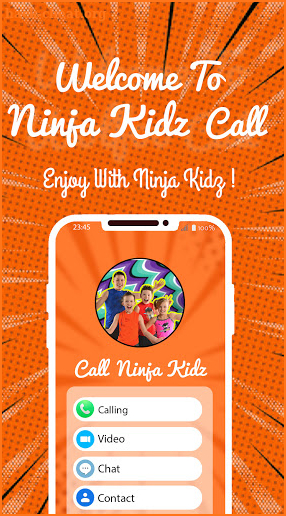 Incoming Call From Ninja Kidz - Fake Video Call screenshot