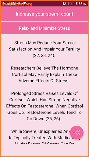 Increase your sperm count screenshot