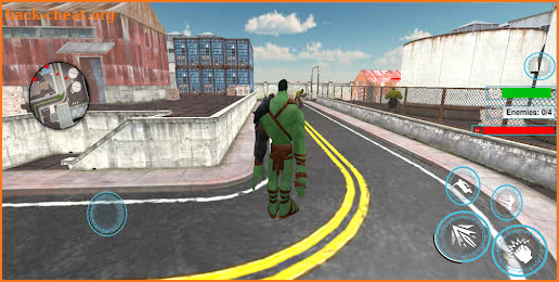 Incredible Green Superhero Monster Fight In City screenshot