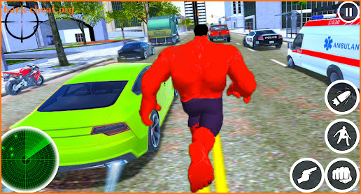 Incredible Monster Green : Crime City Battle screenshot