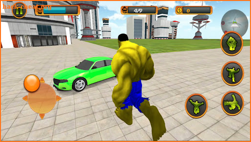 Incredible Monster Green Super City Hero Battle screenshot