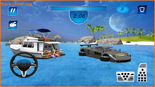 Incredible Water Surfing Hero 3D: Car Racing Game screenshot
