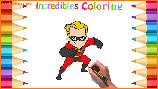 Incredibles 2 Coloring Book screenshot