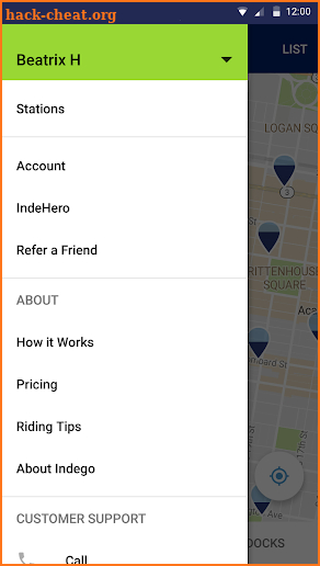 Indego screenshot