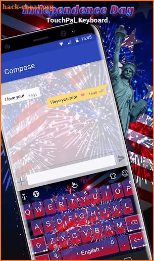 Independence Day Keyboard Theme screenshot
