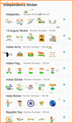 Independence Day Sticker for Whatsapp screenshot
