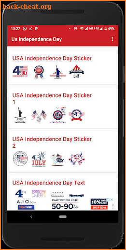 Independence Day USA - Sticker & photo editor screenshot